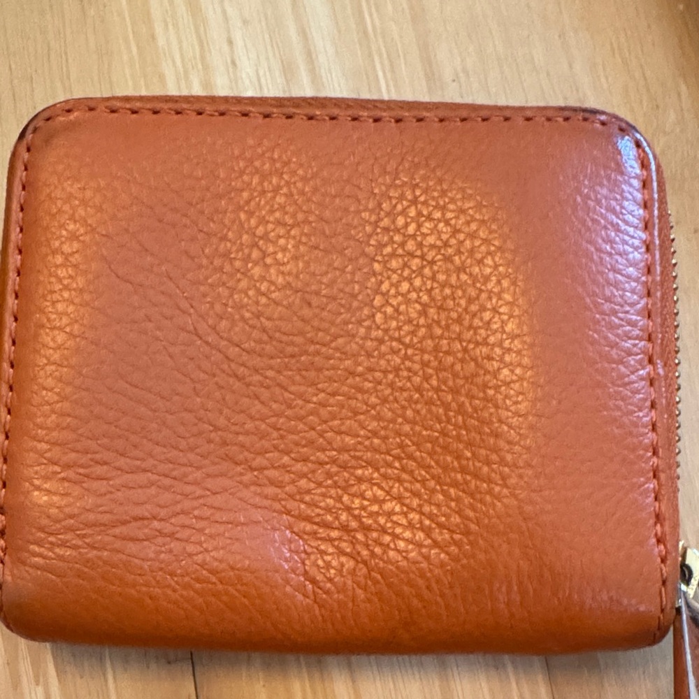 Michael Kors Burnt Orange Leather Crossbody with Matching Wallet Set - Picture 3 of 14